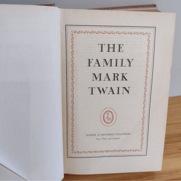 Vintage 1935 The Family Of Mark Twain Harper & Brothers Hard Cover Book - Picture 7 of 10